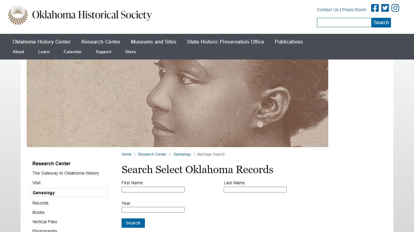 Marriage Records | Oklahoma Historical Society
