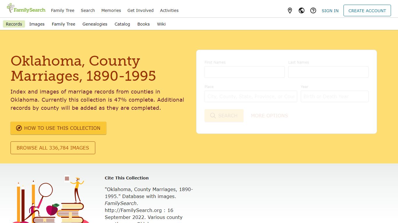 Oklahoma, County Marriages, 1890-1995 • FamilySearch